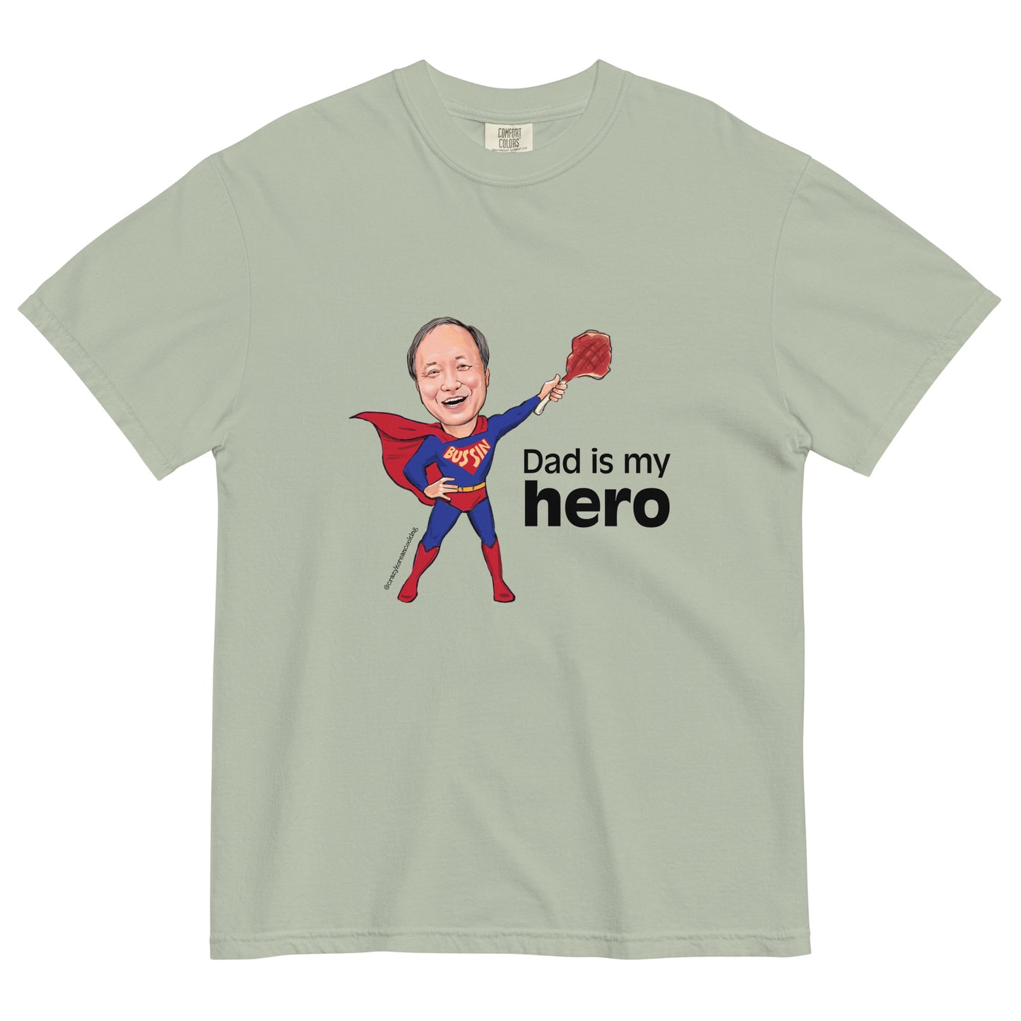 Unisex t-shirt, Dad is my hero