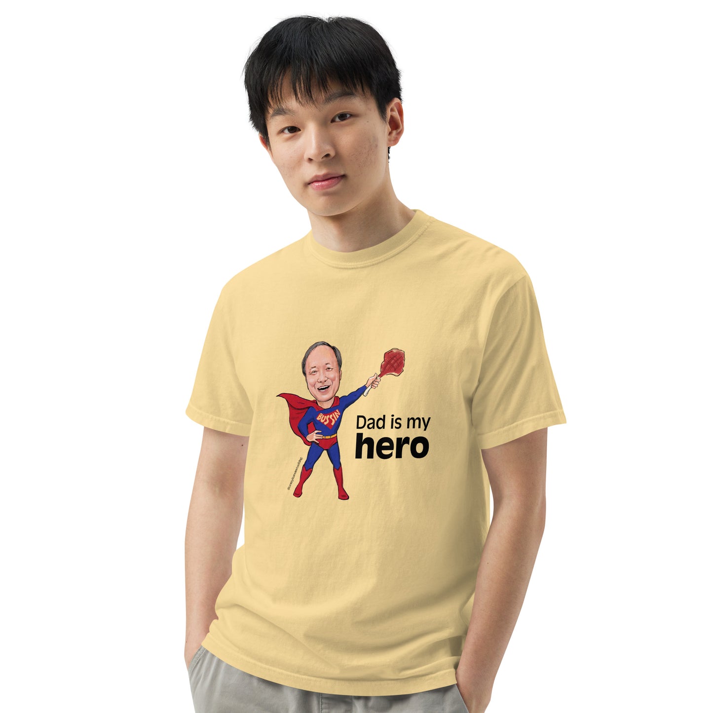 Unisex t-shirt, Dad is my hero