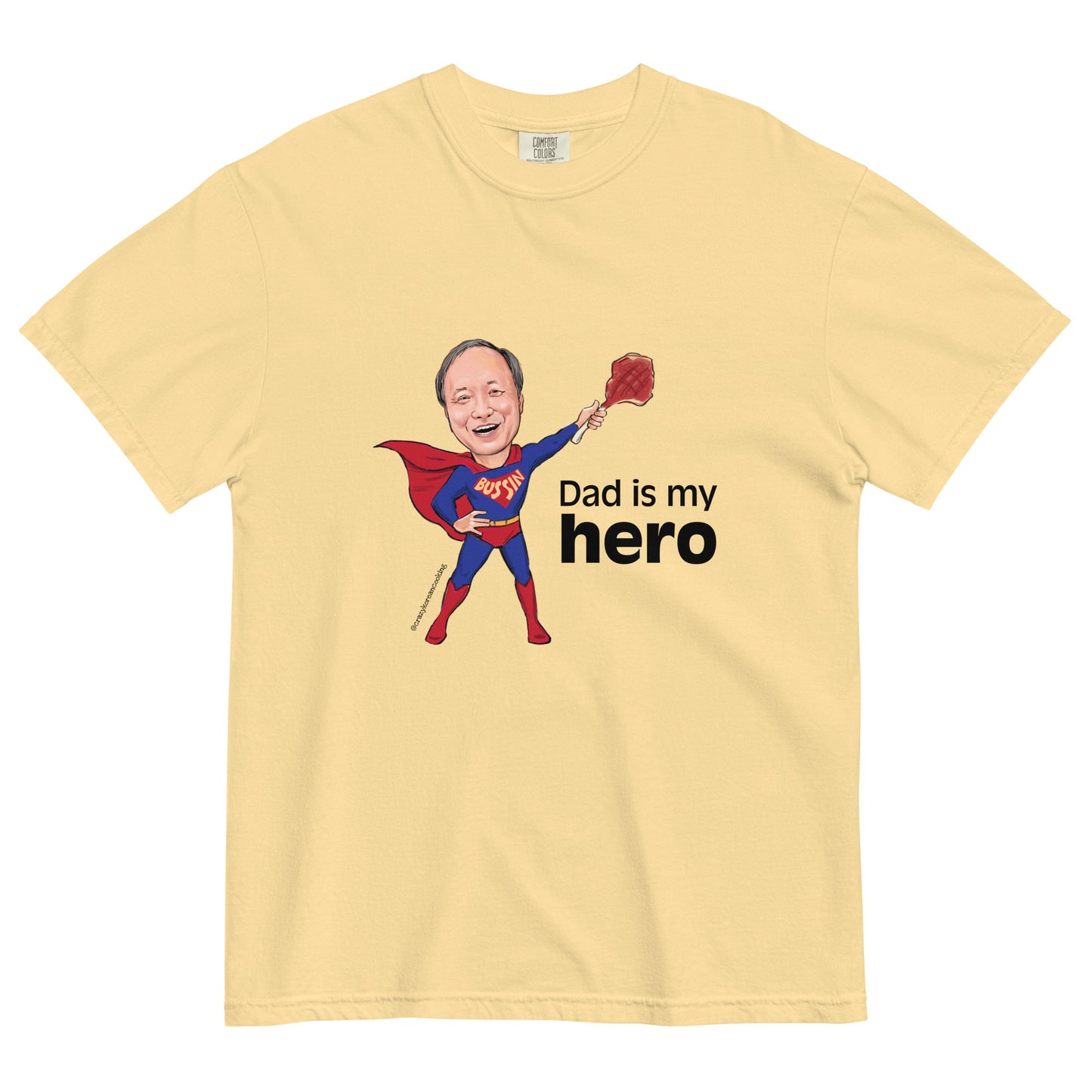 Unisex t-shirt, Dad is my hero