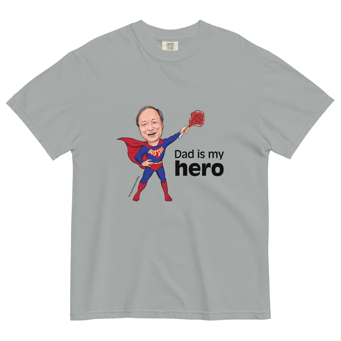 Unisex t-shirt, Dad is my hero