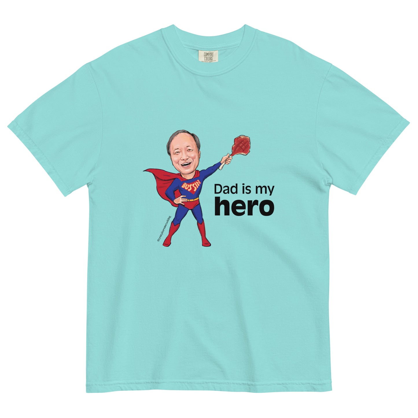 Unisex t-shirt, Dad is my hero