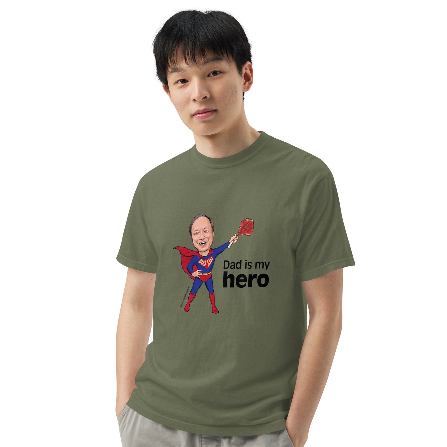 Unisex t-shirt, Dad is my hero