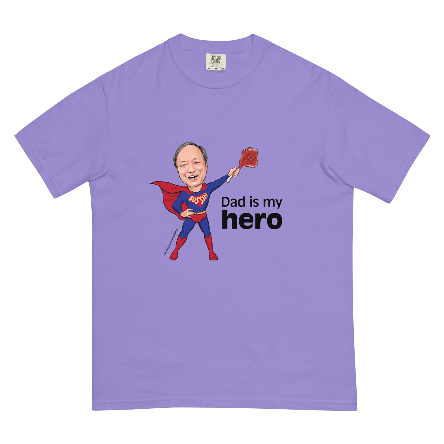 Unisex t-shirt, Dad is my hero