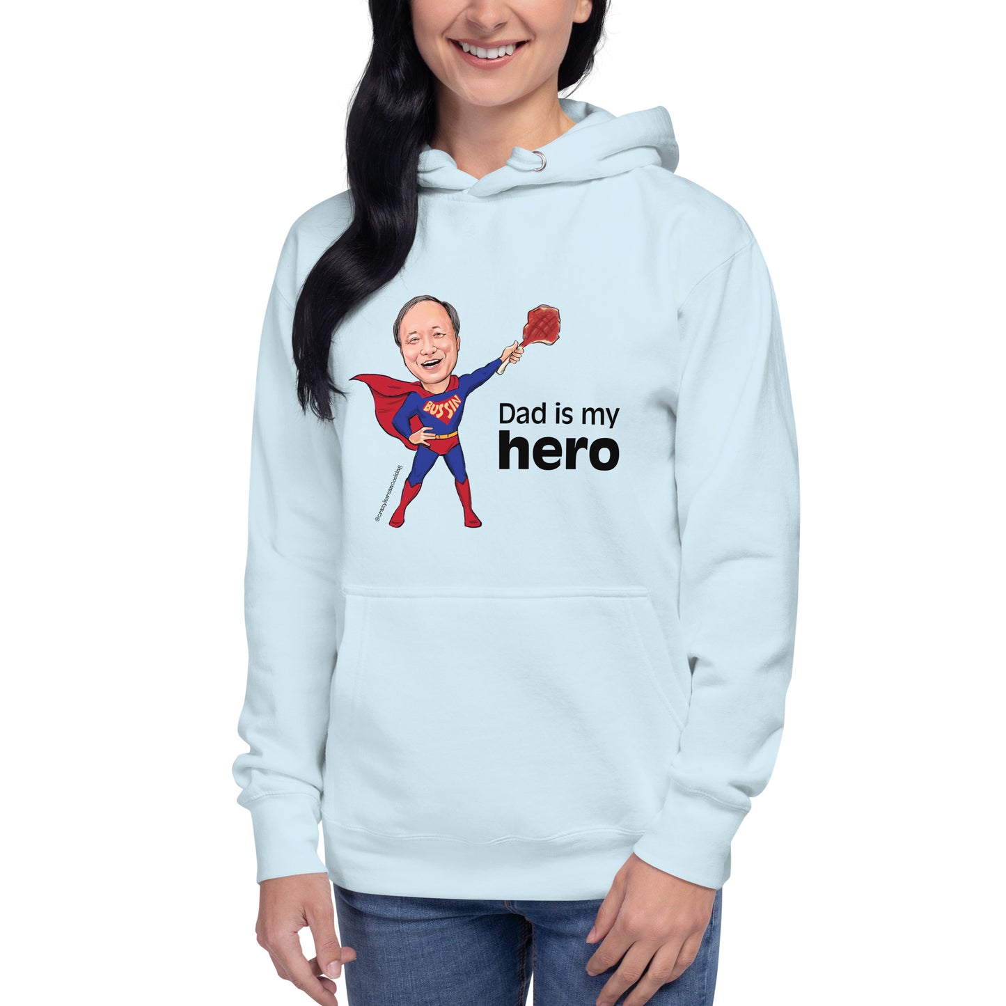 Unisex Hoodie, Dad is my hero