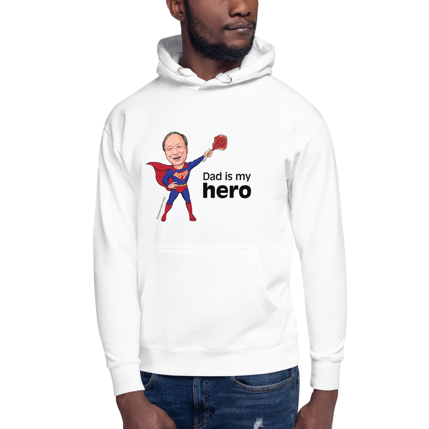 Unisex Hoodie, Dad is my hero