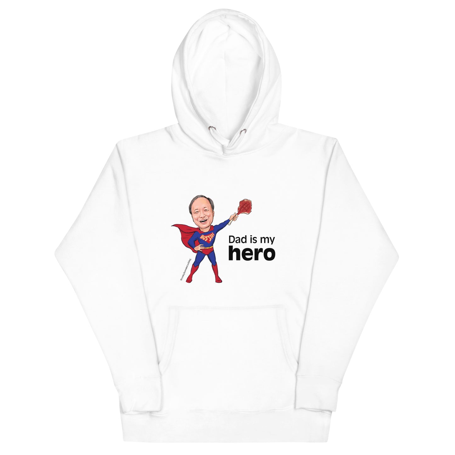 Unisex Hoodie, Dad is my hero