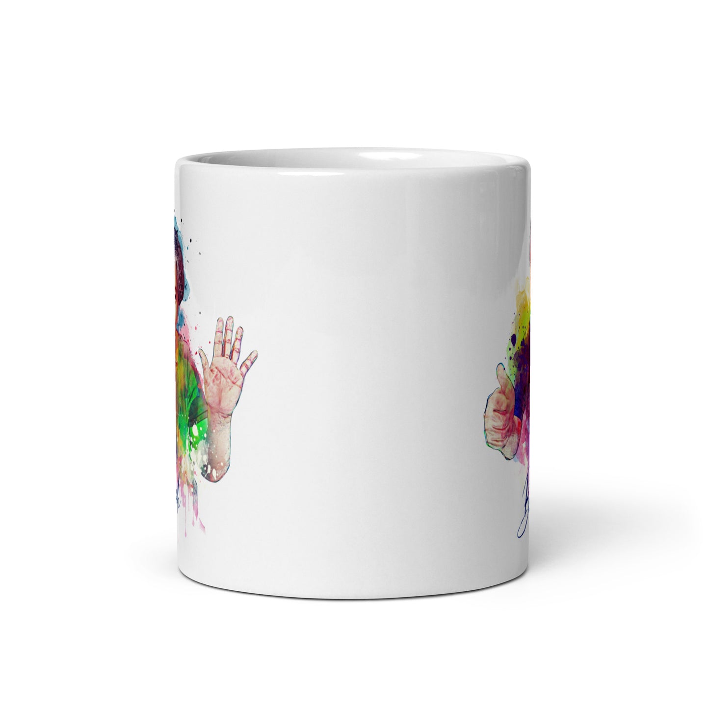 White glossy mug, Mom and Dad