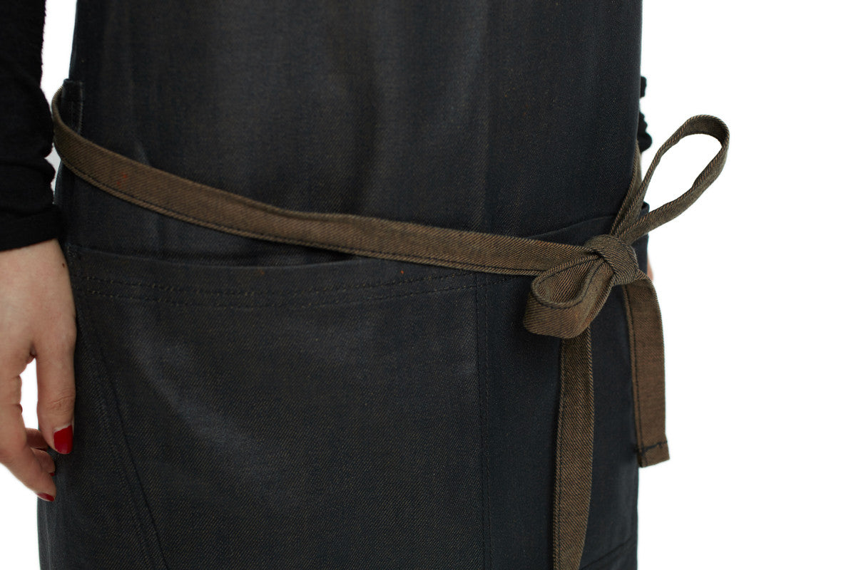 Apron, Crazy Korean Cooking, 100% Cotton Denim