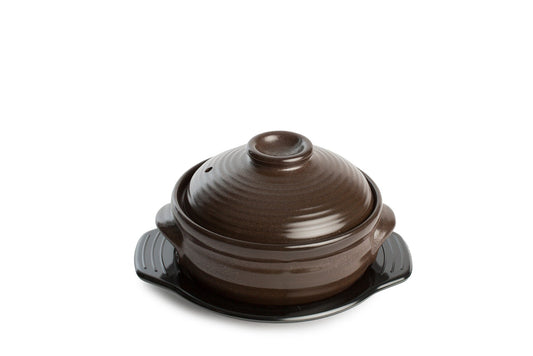 Premium Korean Stone Bowl Medium, With Lid