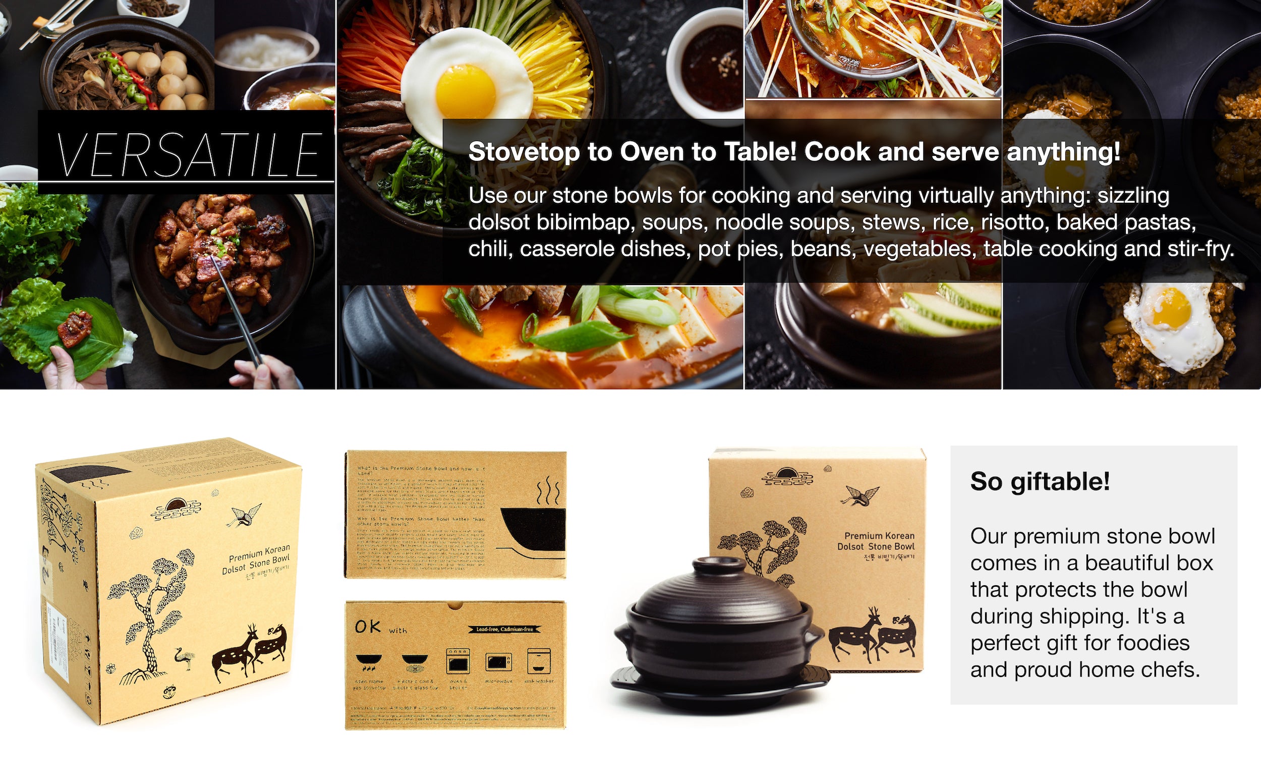 Premium Stone Bowl Collection – Crazy Korean Cooking