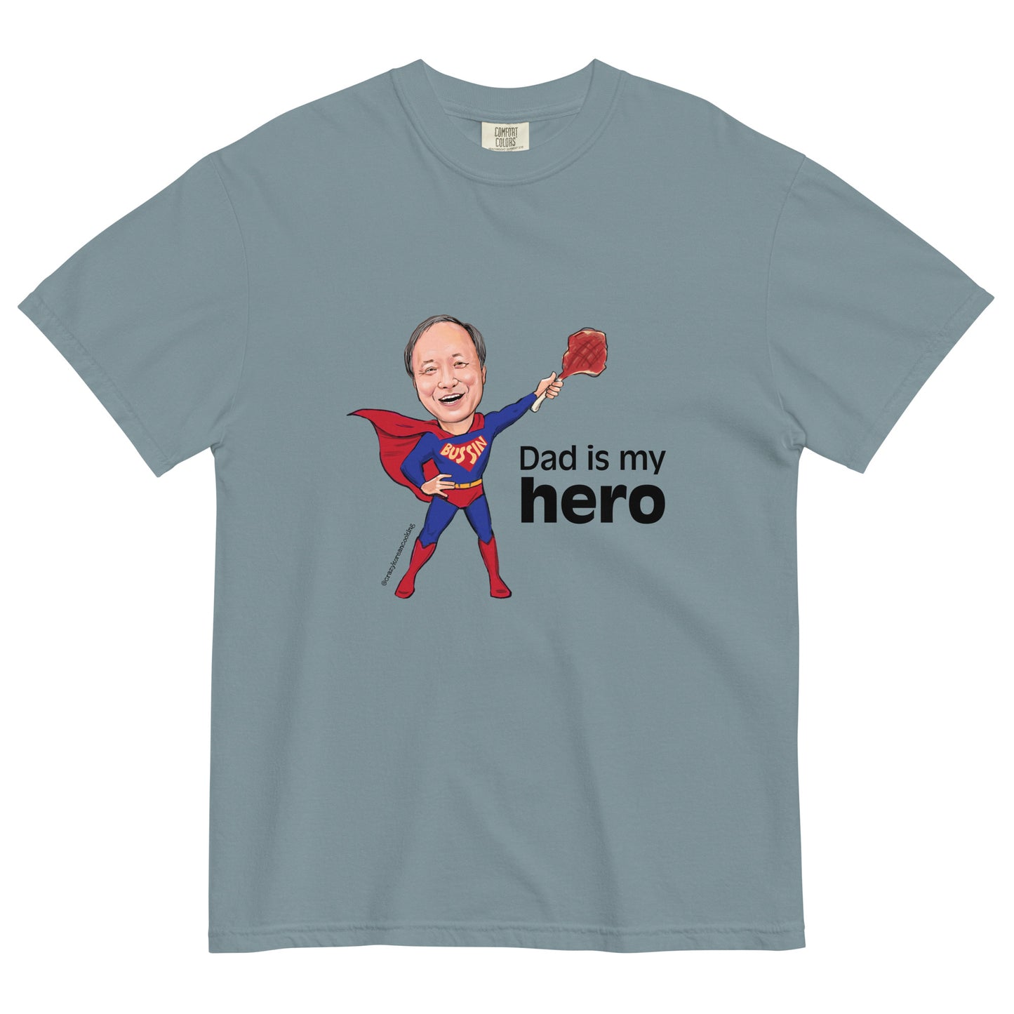 Unisex t-shirt, Dad is my hero