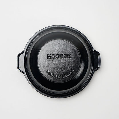 MOOSSE Premium Korean Dutch Oven, Enameled Cast iron Pot, 4.2 Quarts (4L),  9.4” (24 cm)