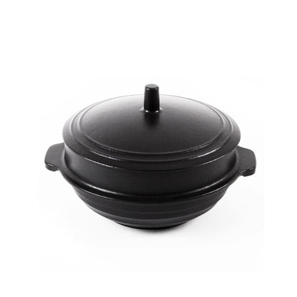 MOOSSE Gamasot Premium Rice Pot, Korean Dutch Oven, Enameled Cast Iron Pot with Lid 6.7” (17cm)
