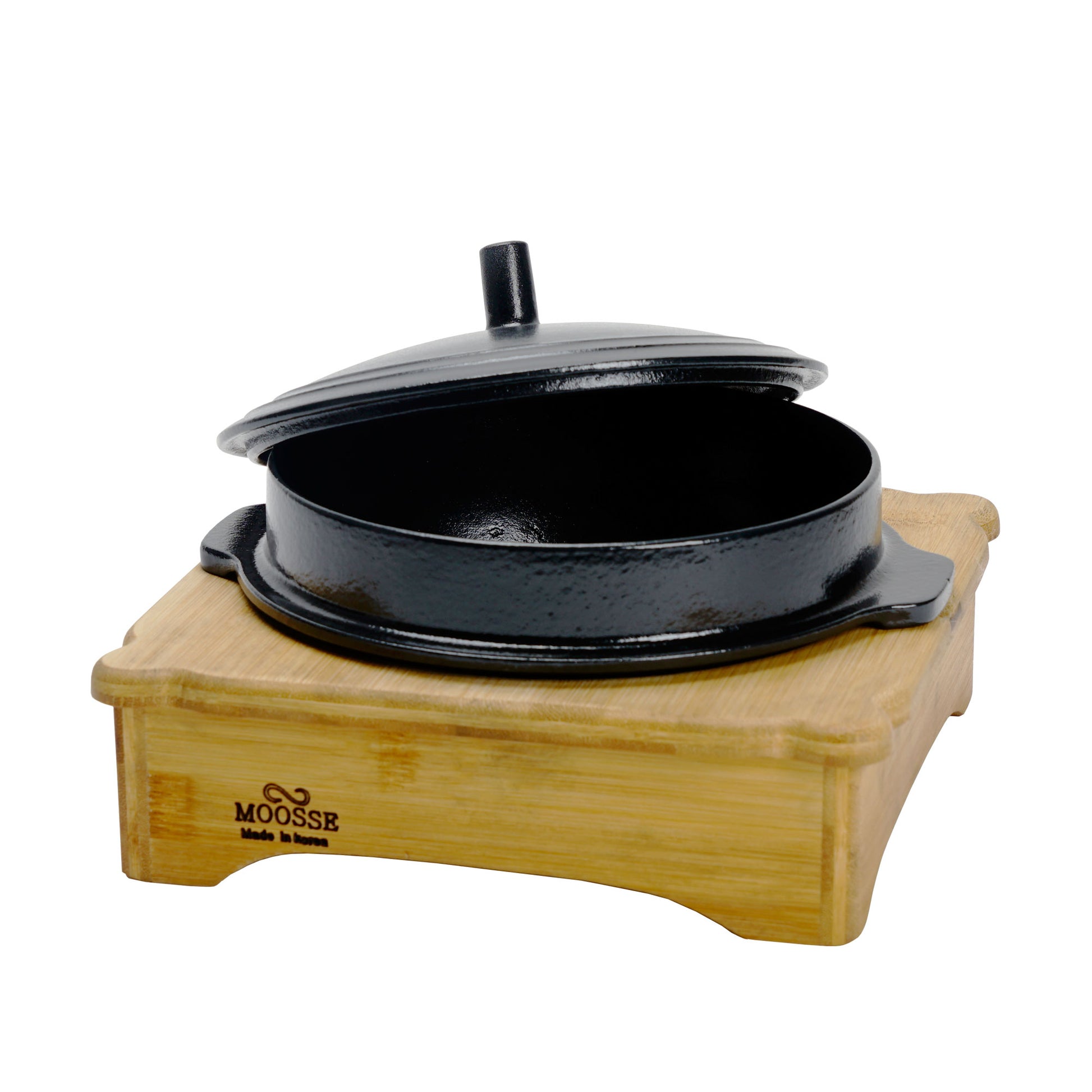 Korean Cast Iron Traditional Cooking Pot with Lid, Gamasot 가마솥