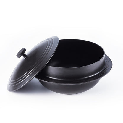 MOOSSE Gamasot Premium Rice Pot, Korean Dutch Oven, Enameled Cast Iron Pot with Lid 8.7” (22cm)