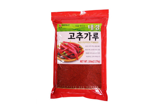Taekyung Gochugaru Hot Pepper Flakes, COARSE GRIND 5 LB (2.26 Kg)